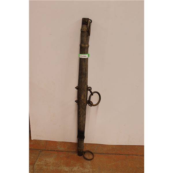 * Antique Single Tree Wood & Cast Iron - 48" Long