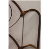 Image 2 : * Antique Cast Iron Bed Frame - Worn, as is - Rails 71" Long, 54" Wide & Headboard 59" Tall