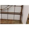 Image 4 : * Antique Cast Iron Bed Frame - Worn, as is - Rails 71" Long, 54" Wide & Headboard 59" Tall