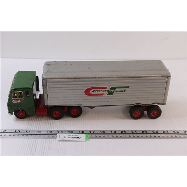Canadian Freightways Tin Toy Semi