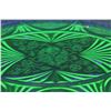 Image 3 : Uranium Glass "Royal Lace Pattern" - Green Depression Platter - 13" x 10"