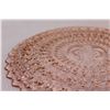 Image 3 : Vintage Pink Depression Glass Platter "Buttons & Bows" Jeanette Glass Co. - 10"