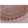 Image 5 : Vintage Pink Depression Glass Platter "Buttons & Bows" Jeanette Glass Co. - 10"