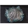 Image 5 : Vintage Murano Art Glass Bowl - Turquoise & Flakes of Gold & Silver - 8" x 3"