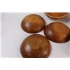 Image 4 : (6) Barbocraftcraft Wood Salad Bowls - Never Used States Consigner