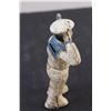 Image 2 : Vintage Sailor Cast Iron Coin Bank - 5.5" Tall