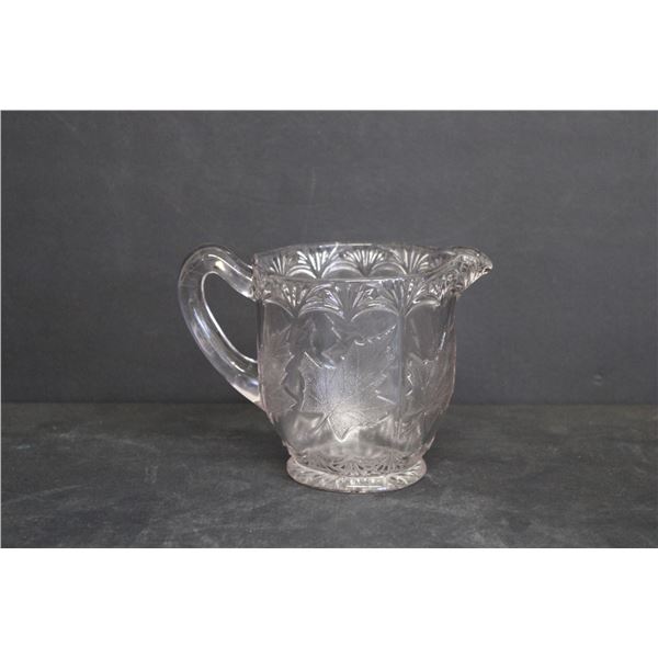 Vintage Canadian Maple Leaf Pattern Creamer - Light Mauve