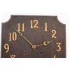 Image 2 : Antique Oak Mission Style Wall Clock w/Key - Needs Some TLC - 23" x 13"