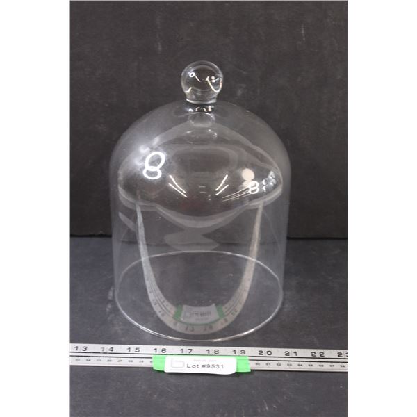 Vintage Glass Cloche - 9" x 7.25"
