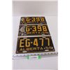 Image 1 : (3) Alberta License Plates: 1955 - One Pair