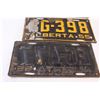 Image 5 : (3) Alberta License Plates: 1955 - One Pair