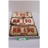 Image 1 : (3) Alberta License Plates: 1956 & School Bus Edition - One Pair
