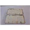 Image 4 : Pair of Alberta License Plates: 1957