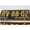 Image 2 : Pair of Alberta License Plates: 1969