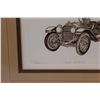 Image 3 : Antique Car Drawing Print in Frame - 1913 Stutz - 13.25" x 11.5"