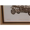 Image 3 : Antique Car Drawing Print in Frame - 1909 Lozier - 13.25" x 11.5"