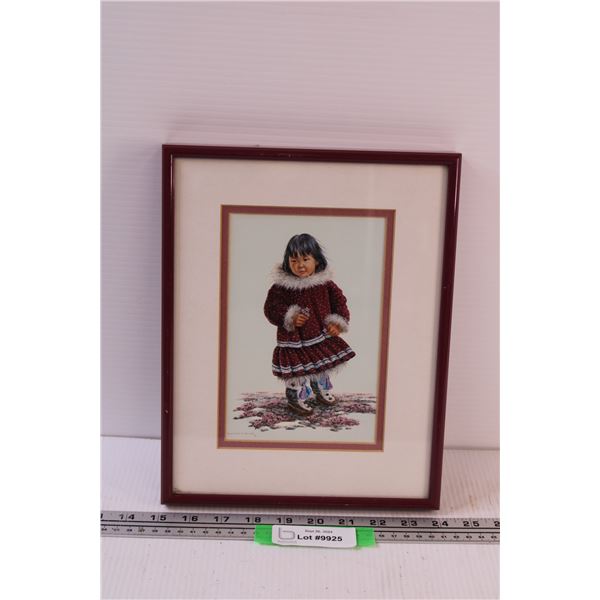 Indigenous Girl - By Dorothy Francis Painting Print - 9" x 11.5"