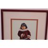 Image 2 : Indigenous Girl - By Dorothy Francis Painting Print - 9" x 11.5"