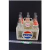 Image 1 : (6) Vintage Coca Cola & Pepsi 1 Litre Glass Bottles & Pepsi Plastic Carrier