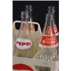 Image 2 : (6) Vintage Coca Cola & Pepsi 1 Litre Glass Bottles & Pepsi Plastic Carrier