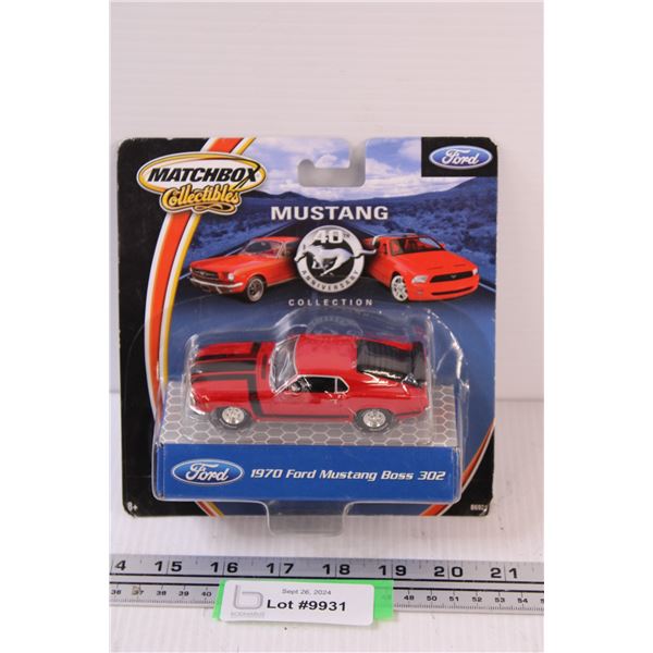 Matchbox Die Cast Car in Box - 1970 Ford Mustang Boss 302