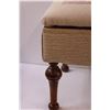 Image 2 : * Upholstered Storage Foot Stool w/Cross-stitching - 20.5" x 14" x 15"