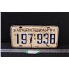 Image 1 : Saskatchewan License Plate - 1961