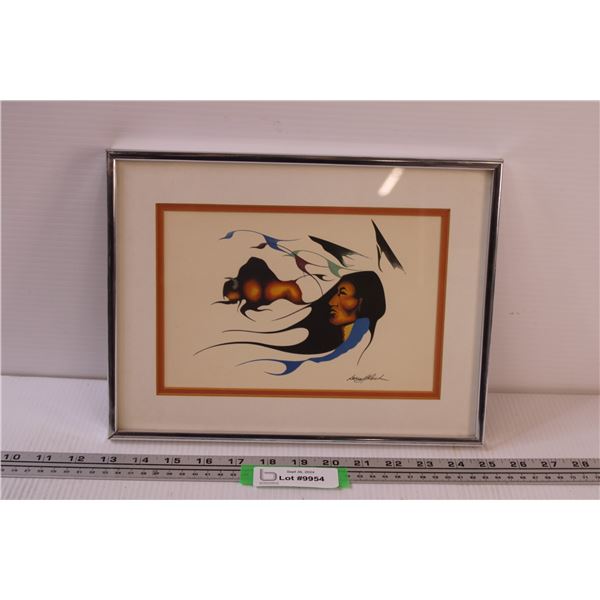 Garry Meeches Indigenous Art Work - 12" x 9.5"