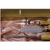 Image 3 : Sheffield Bone Handle Carving Knife 8-Piece Set in Case (Missing one Knife)
