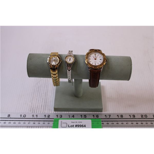 (3) Watches (May Need Batteries): Orti, Aviva, Bottcelli