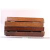 Image 1 : (4) Antique Signer Sewing Machine Front Drawers - Some Wear - Approx 22" Wide x 2.5" Tall x 11" Deep