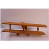 Image 4 : Custom Made Wood Airplane Shelf - 24" x 9" - Missing One Wheel