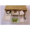 Image 4 : Nine Drawer Organizer w/ Brooches & Jewelry - 9" x 10" x 5"