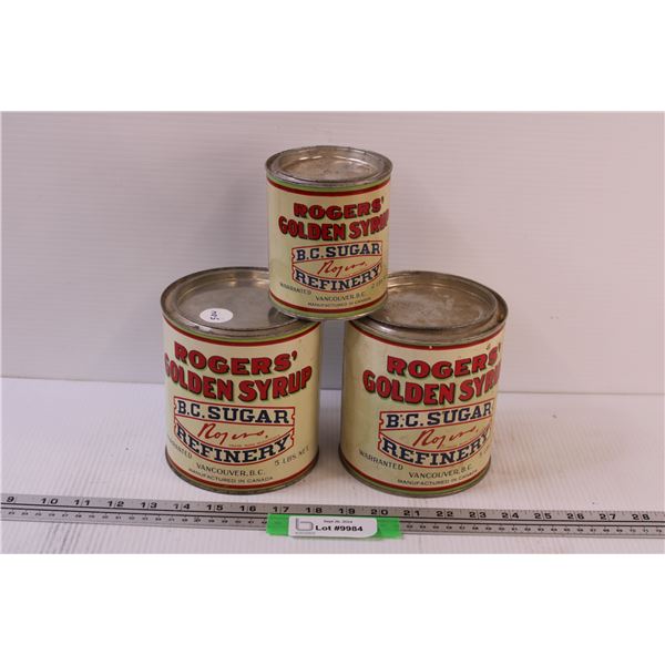 (3) Roger's Golden Syrup Collector Tins