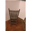 Image 5 : *Antique Wood Chair - Some Wear - Seat: 13" x 14", Height: 41"