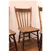 Image 5 : *(4) Antique Wood Chairs - Some Wear - Seat: 14" x 16", Height 36"