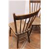 Image 9 : *(4) Antique Wood Chairs - Some Wear - Seat: 14" x 16", Height 36"