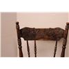Image 3 : *(2) Antique Wood Chairs - Some Wear - Seat: 14.5" x 13" , Height 37"
