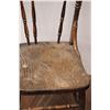 Image 4 : *(2) Antique Wood Chairs - Some Wear - Seat: 14.5" x 13" , Height 37"