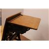 Image 2 : *Antique School Desk w/Cast Iron Base & Wood - 23" x 31" x 24"