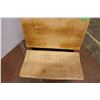 Image 7 : *Antique School Desk w/Cast Iron Base & Wood - 23" x 31" x 24"
