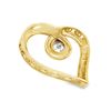 Image 3 : Yellow Gold Diamond Heart Slide Pendant