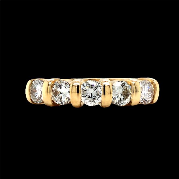 Yellow Gold Diamond Band 1.00 CTW