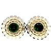 Image 1 : Bezel Set Chrome Diopside Earrings