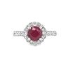Image 1 : White Gold Ruby & Diamond Ring