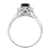 Image 2 : White Gold Ruby & Diamond Ring