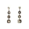 Image 3 : Asscher Cut Fancy Cognac Diamond Dangle Earrings