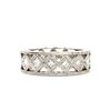 Image 2 : Platinum Princess Cut Diamond Wide Eternity Band