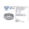Image 7 : Platinum Princess Cut Diamond Wide Eternity Band