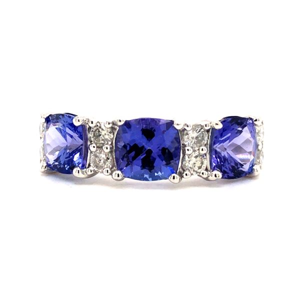 Platinum Diamond & Tanzanite Ring